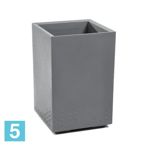 Кашпо на колесиках Lamela KARO Eco Recycled Beton, серое 40-l, 40-w, 60-h
