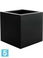 Кашпо Argento, куб, черное l-60 w-60 h-60 см