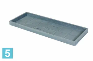 Поддон Plastecnic NATURALIA, серый 99,6-l, 38,8-w, 5,6-h