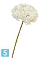 Искусственный цветок для декора Гортензия белая с ванильным TREEZ Collection в #REGION_NAME_DECLINE_PP#
