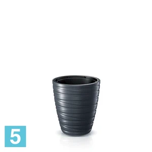 Кашпо Prosperplast MAZE, антрацит 29,6-d, 32,9-h