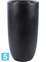 Кашпо Otium amphora, черное d-40 h-75 см
