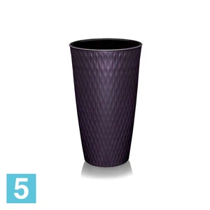Кашпо Эльфпласт Kerama, фиолетовое 25,5-d, 48,2-h