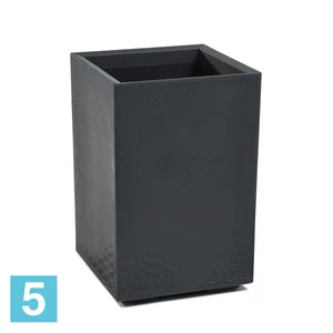 Кашпо на колесиках Lamela KARO Eco Recycled Beton, антрацит 40-l, 40-w, 60-h