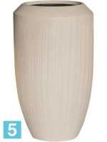 Кашпо Polystone coated plain coppa natural, со вставкой d-48 h-80 см