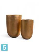 Кашпо TREEZ Effectory Metal Высокий конус-Чаша, сусальное золото 36-d, 55-h в #REGION_NAME_DECLINE_PP#