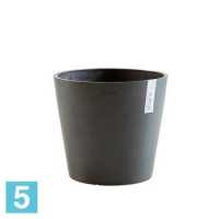 Кашпо с автополивом Ecopots Amsterdam, антрацит 50-d, 44-h