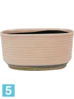 Кашпо Indoor pottery, миска suze, розовое (per 3 pcs.) l-25 w-24 h-13 см в #REGION_NAME_DECLINE_PP#