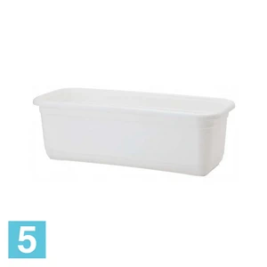 Балконный ящик FORM-PLASTIC Venus, белый 80-l, 16-w, 13-h
