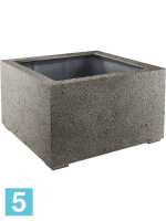 Кашпо Grigio low, куб natural-бетон l-100 w-100 h-60 см в #REGION_NAME_DECLINE_PP#