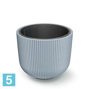 Кашпо Prosperplast MILLY круглое, серое 39,1-d, 32,1-h