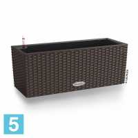 Кашпо с автополивом Lechuza Balconera Cottage, мокко 50-l, 19-w, 19-h