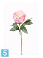 Искусственный цветок для декора Пион мини 10dx42h розовый в Москве