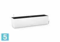 Кашпо с автополивом Lechuza Balconera Color, белое 80-l, 19-w, 19-h