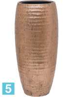 Кашпо Opus hammered partner, золотое, со вставкой d-35 h-75 см