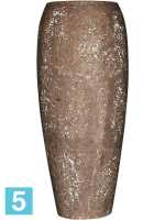 Кашпо Polystone coated plain emperor, каменное, со вставкой d-39 h-90 см