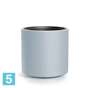 Кашпо Prosperplast HEOS цилиндр, серое 39-d, 38-h