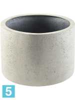 Кашпо Grigio, цилиндр antique, белое-бетон d-48 h-32 см в #REGION_NAME_DECLINE_PP#