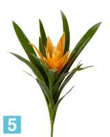 Искусственный цветок для декора Гусмания Элегант желтая TREEZ Collection в #REGION_NAME_DECLINE_PP#