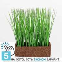 Трава Осока искусственная Alseed, h-27-30 см. в кокосовом боксе 25*8*8