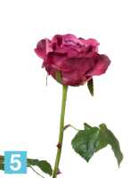 Искусственный цветок для декора Роза Верди темная фуксия TREEZ Collection в #REGION_NAME_DECLINE_PP#