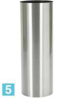 Кашпо Parel column stainless steel brushed on felt (1.2mm) d-30 h-100 см