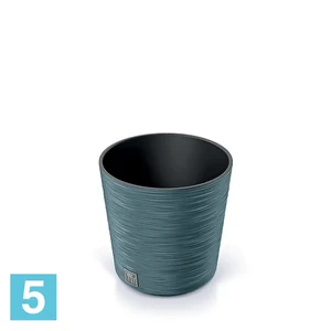 Кашпо Prosperplast FURU Round, скандинавский синий 30-d, 29,4-h