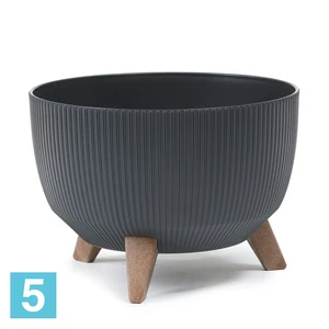 Кашпо Lamela Roma Recycled Jumper, антрацит 29-d, 18,3-h