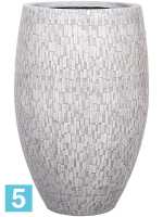 Кашпо Capi nature vase elegant deluxe stone i, слоновая кость d-39 h-60 см в Москве