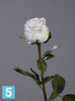 Искусственный цветок для декора Роза Эсперанса Мидл белая TREEZ Collection в Москве