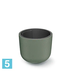 Кашпо Prosperplast MILLY круглое, зеленая сосна 29,8-d, 25,7-h