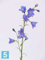 Искусственный цветок для декора Колокольчик х8 голубой h66 см в #REGION_NAME_DECLINE_PP#