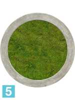 Картина из искусственного мха polystone raw grey 100% плоский мох d-80 h-5 см в Москве
