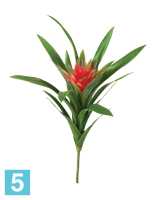 Искусственный цветок для декора Гусмания Элегант красная TREEZ Collection