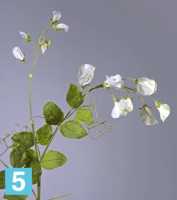 Искусственный цветок для декора Цветной горошек белый 63 см TREEZ Collection в #REGION_NAME_DECLINE_PP#