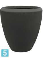 Кашпо Polystone plain couple, дымчатое d-24 h-24 см