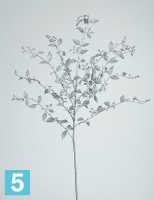 Искусственные Новогодние декоративные ветки с листочками серебряные 91h см в #REGION_NAME_DECLINE_PP#