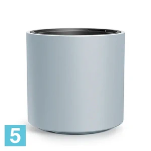 Кашпо Prosperplast HEOS цилиндр, серое 46,8-d, 45-h