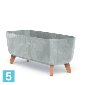 Кашпо Prosperplast GRACIA Case Beton Effect, бетон 58-l, 24-w, 23,5-h