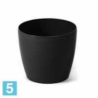 Кашпо Lamela Magnolia, черное 30-d, 26,5-h