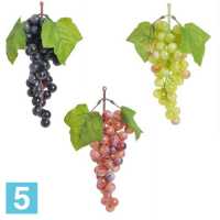 Виноград искусственный, l-25 см., черный/зеленый/красный