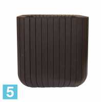 Кашпо Keter Cube Planter L, виски-коричневое 39,5-l, 39,5-w, 39,5-h