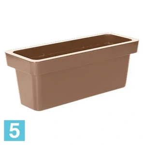 Кашпо прямоугольное Ola Dom LOFT, мокко 90-l, 35-w, 35-h