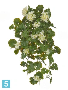 Искусственная Герань ампельная кремовая (UV-фильтр) TREEZ Collection 58h