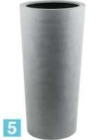 Кашпо Argento vase, натуральное серое d-47 h-90 см