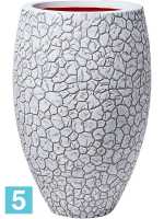 Кашпо Capi nature clay nl vase elegant deluxe, слоновая кость d-56 h-84 см