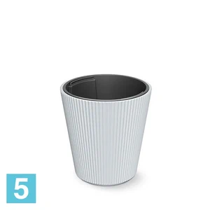 Кашпо Prosperplast MILLY конус, белое 29,9-d, 31,1-h