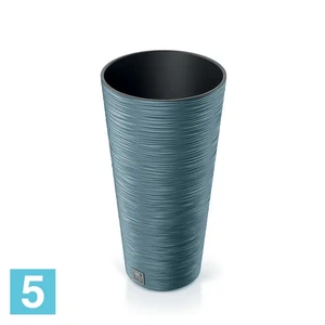 Кашпо Prosperplast FURU Slim, скандинавский синий 30-d, 57,5-h