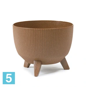 Кашпо Lamela Roma Eco Wood Jumper, натуральное дерево 33-d, 18,5-h