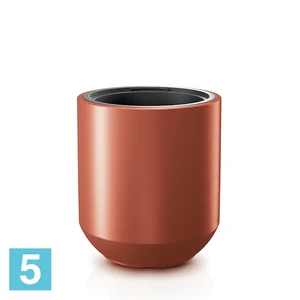 Кашпо Prosperplast HEOS, медное 39-d, 44-h